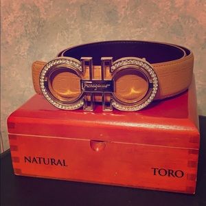 Salvatore Ferragamo leather Gancini Belt